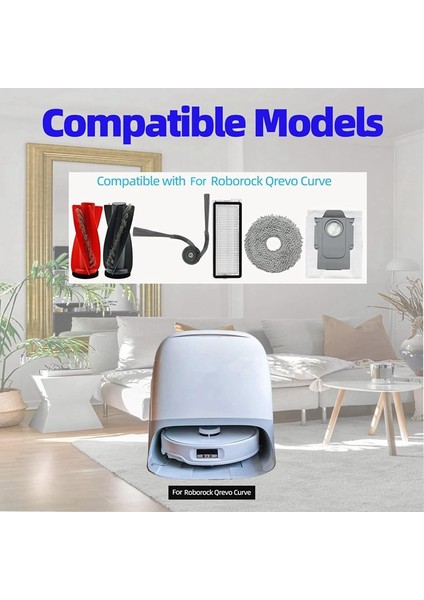 Qrevo CURV/P20 Pro Robot Süpürge Için Çift Ana Yan Fırçalar Hepa Filtreler Paspas Pedi Toz Torbaları (Yurt Dışından) fırsatları