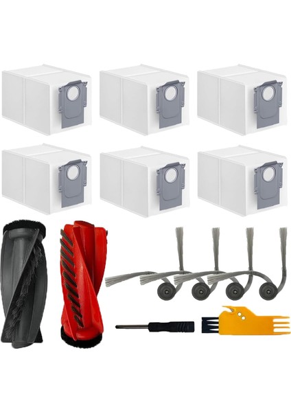 Saros 10/10R Elektrikli Süpürge Ana Yan Fırça Toz Torbası Yedek Parçaları (Yurt Dışından)