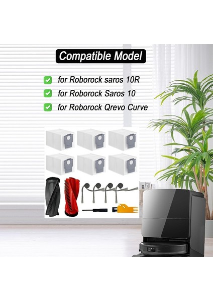 Saros 10/10R Elektrikli Süpürge Ana Yan Fırça Toz Torbası Yedek Parçaları (Yurt Dışından) fırsatları