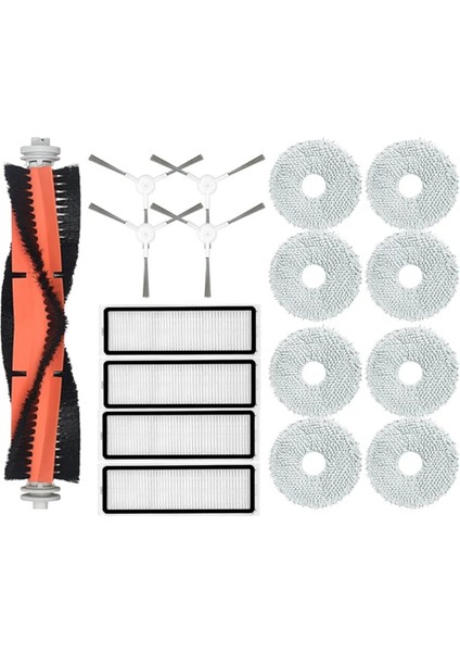 Robot Süpürge S10+ / S10 Plus Aksesuarları Ana Yan Fırça Hepa Filtre Paspas Bezi Parçalar Yedek Parçalar (Yurt Dışından)
