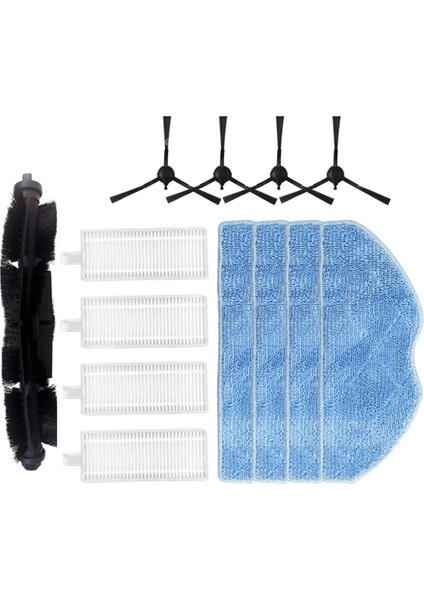 Miwhole M8 Lite Robot Süpürge Aksesuarları Toz Torbası Paspas Bezi Hepa Filtre Silindiri Yan Fırça (Yurt Dışından)