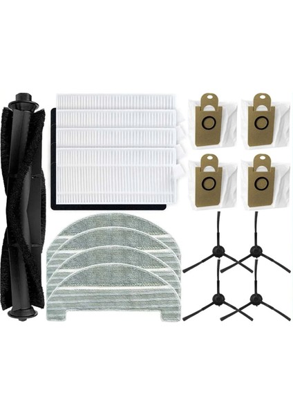 Autovac Kendiliğinden Boşalan Silindir Yığın Filtre Paspas Bezleri Toz Torbası Robot Süpürgeler Yedek Parça Aksesuar Kiti (Yurt Dışından)