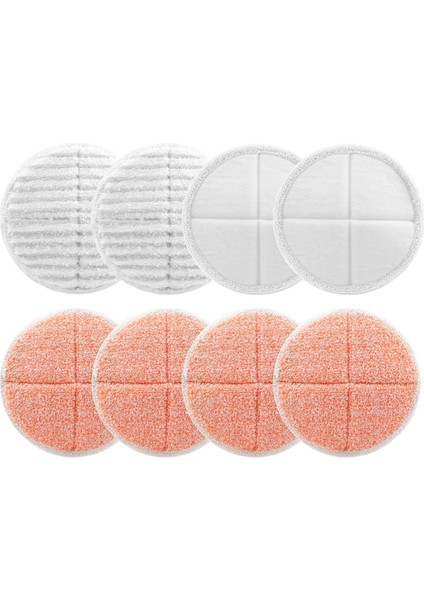 2039A 2124 Için 8'li Buharlı Paspas Pedi Yedek Seti: 4 Ağır Ovma Pedi, 2 Yumuşak Ped, 2 Ovma Pedi (Yurt Dışından)