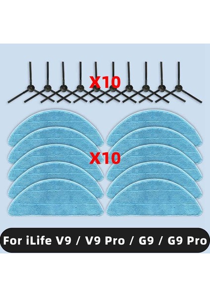 V9 / V9 Pro / G9 / G9 Pro Yedek Parçaları Yan Fırça Paspas Bezi Aksesuarları Sarf Malzemeleri (Yurt Dışından) fiyatları