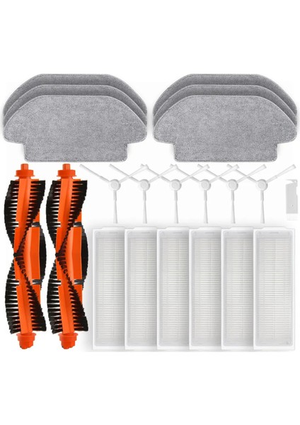 Robot Süpürge Mop 3c / B106CN / 3290 / 3490 / 3690 Silindir Yan Fırça Filtre Mop Bezleri Parçaları (Yurt Dışından)