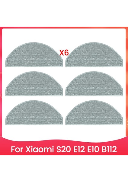 S20 E12 E10 B112 Elektrikli Süpürge Yedek Parçaları Için 6 Adet Paspas Bezi Pedi Paspas Bezi Yedek Parçaları (Yurt Dışından) fiyatları