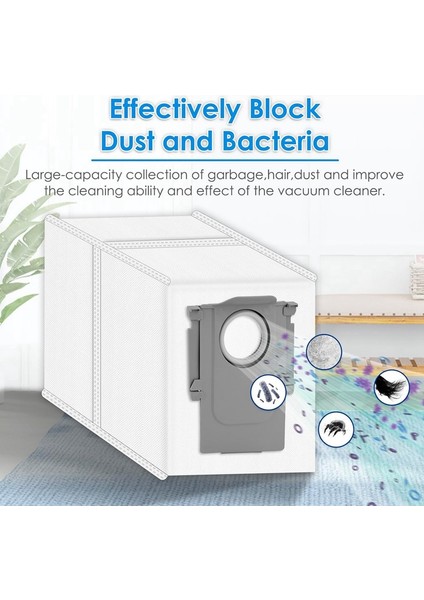 Saros 10R Robot Süpürge Yedek Parçaları Ana Yan Fırça Hepa Filtre Paspas Bezi Toz Torbaları (Yurt Dışından) indirimleri