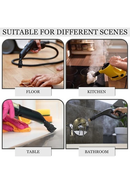 16 Adet M8 Buharlı Temizleyici Fırça Başlığı Buharlı Temizleyici Yedek Parçaları Sert Fırça Başlığı Buharlı Temizleyici Aksesuarları (Yurt Dışından) modelleri