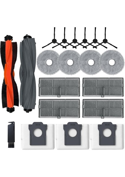 X30 Ultra Robot Süpürge Ana Yan Fırça Hepa Filtre Paspas Bezi Toz Torbası Yedek Aksesuarları (Yurt Dışından) fiyatları