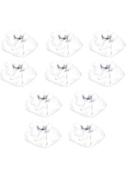 Üçgen Fırça Aleti Için Buharlı Temizleyiciler Vb. Için Mikrofiber Başlıklı Buharlı Paspas Pedleri, Yeniden Kullanılabilir Yıkanabilir - 10'lu Paket (Yurt Dışından)