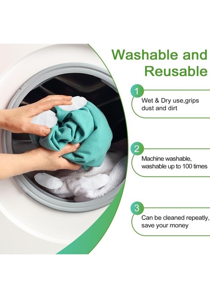 Üçgen Fırça Aleti Için Buharlı Temizleyiciler Vb. Için Mikrofiber Başlıklı Buharlı Paspas Pedleri, Yeniden Kullanılabilir Yıkanabilir - 10'lu Paket (Yurt Dışından) indirimleri
