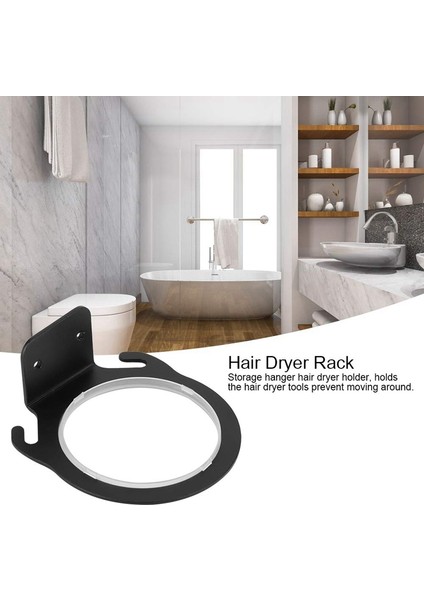 Saç Kurutma Makinesi Standı Saç Kurutma Makinesi Standı Duvara Monte Tuvalet Banyo Saç Kurutma Makinesi Delgeçsiz Saklama Standı (Yurt Dışından) modelleri