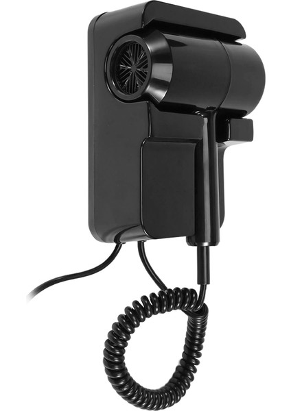 Sıcak ve Soğuk Rüzgar Üflemeli Saç Kurutma Makinesi Elektrikli Duvara Monte Banyo Otel Negatif Iyon Üfleyici USB Braketli Siyah Ab Fişi (Yurt Dışından)