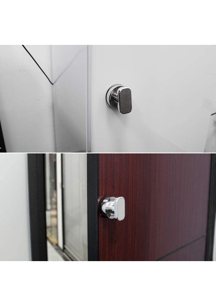 Vantuzlu Kapı Kulpu 2 Parça Vantuzlu Çekmece Dolap Buzdolabı Kapı Camı Taşınabilir Hareketlilik Kulpu Gümüş (Yurt Dışından) indirimleri