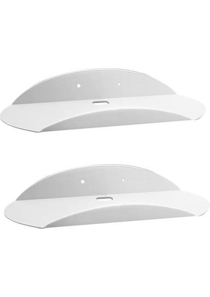 2 Adet Duvara Monte Raflar Küçük Akrilik Yüzen Raflar Çok Amaçlı Sergileme Standı Kavisli Yüzen Raflar (Yurt Dışından)