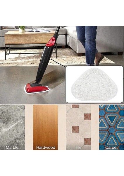 6 Adet Buharlı Paspas Pedi Elektrikli Süpürge Için Yıkanabilir Yeniden Kullanılabilir Üçgen Paspas Pedi Bezi Zemin Temizleme Aleti (Yurt Dışından) modelleri