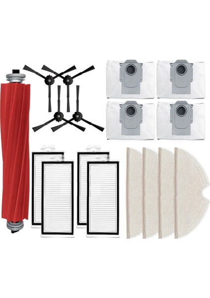 Q8 Max / Q8 Max+ Robot Süpürge Hepa Filtre Paspas Bezleri Bez Toz Torbası Aksesuarları Yedek Parça (Yurt Dışından)