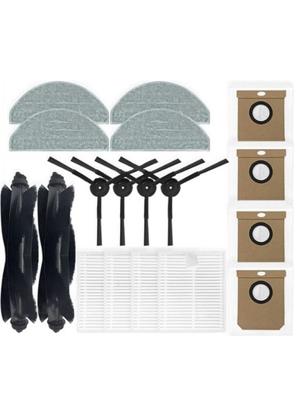 Eve CC/SDJ12RM Için Robot Süpürge Parçaları Ana Yan Fırça Hepa Filtre Paspas Bezi Toz Torbaları (Yurt Dışından) fiyatları