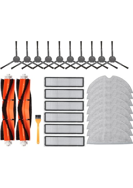 D9 Max Bot L10 Pro Aksesuarları Hepa Filtre Paspas Bezi Yan Fırça Robot Süpürge Parçaları (Yurt Dışından)