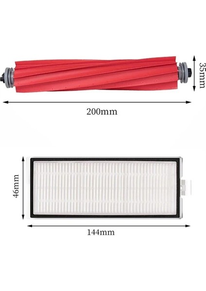 Max, Max+, Plus, T8 Robot Süpürge Yedek Parçaları Ana Yan Fırça Hepa Filtre Paspas Bezi Toz Torbası (Yurt Dışından) fiyatları