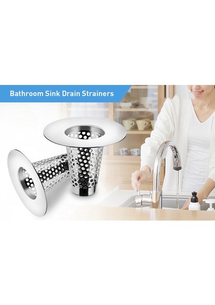 1,2-1,6 Inçlik Gider Deliği Için 4 Adet Banyo Lavabo Gider Süzgeci, 1 Inçlik Küçük Konik Paslanmaz Çelik Küvet Gider Kapağı (Yurt Dışından) indirimleri