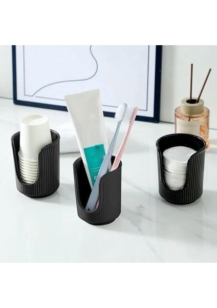 Banyo Bardak Dağıtıcısı, Plastik Kağıt Bardak Tutucu, Tek Kullanımlık Ağız Gargarası Bardak Saklama Rafı, Mutfak ve Banyo (Yurt Dışından) indirimleri