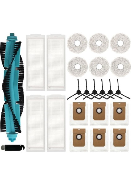 11090 Robot Süpürge Ana Yan Fırça Hepa Filtre Paspas Bezi Toz Torbası Yedek Parçaları (Yurt Dışından)