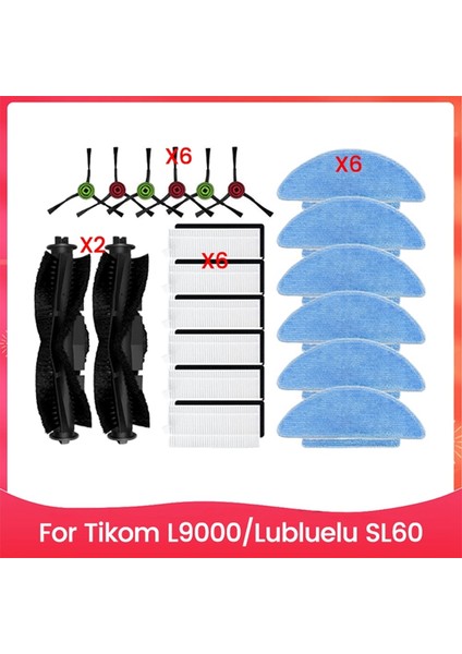L9000 Için 20 Adet Fırça Filtresi ve Paspas Bezi SL60 Elektrikli Süpürge Aksesuarları Yedek Parçaları (Yurt Dışından) modelleri