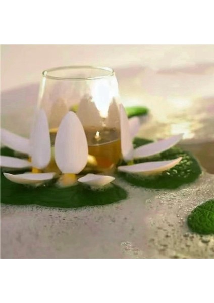 Lüks Yüzen Lotus Banyo Bardağı Tutucu ve Şarap Şişesi Tutucu, Şık Banyo Dekorasyonu Için Kullanılır. (Yurt Dışından) indirimleri