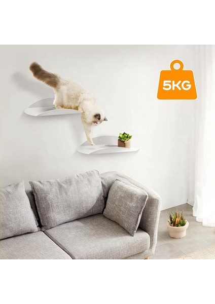 2 Adet Duvara Monte Raflar Küçük Akrilik Yüzen Raflar Çok Amaçlı Sergileme Standı Kavisli Yüzen Raflar (Yurt Dışından) fırsatları