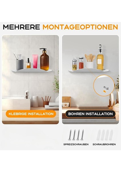 2 Adet Duvara Monte Raflar Küçük Akrilik Yüzen Raflar Çok Amaçlı Sergileme Standı Kavisli Yüzen Raflar (Yurt Dışından) indirimleri