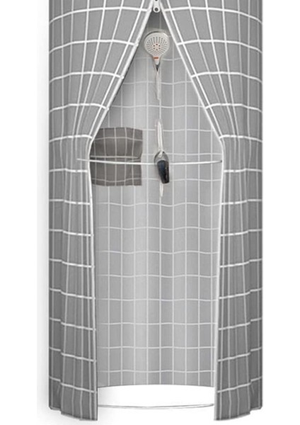 Yuvarlak Banyo Örtüsü Ev Banyo Çadırı Yetişkin Bebek Kalın Yalıtım Sıcak Kış Duş Perdesi Su Geçirmez Çadır (Yurt Dışından) modelleri