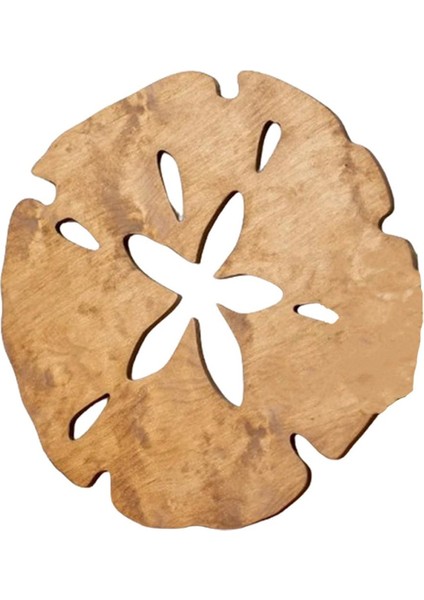 Duvar Dekoru Kum Doları Duvar Dekoru Ahşap Yuvarlak Kum Doları Duvar Sanatı Açık Hava Plaj Dekoru Asılı Dekorasyon, Kahverengi S (Yurt Dışından)