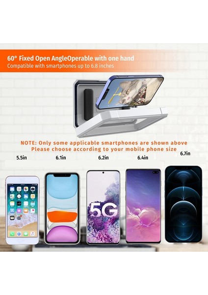 Duş Telefon Tutucu Su Geçirmez 360° Dönebilen Ayarlanabilir Telefon Kılıfı Tutucu Buğu Önleyici Duvar Telefon Tutucu Stand Kapağı Siyah (Yurt Dışından) modelleri