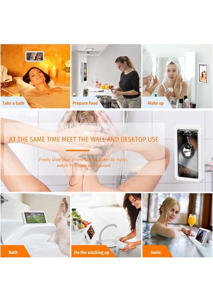 Duş Telefon Tutucu Su Geçirmez 360° Dönebilen Ayarlanabilir Telefon Kılıfı Tutucu Buğu Önleyici Duvar Telefon Tutucu Stand Kapağı Siyah (Yurt Dışından) indirimleri