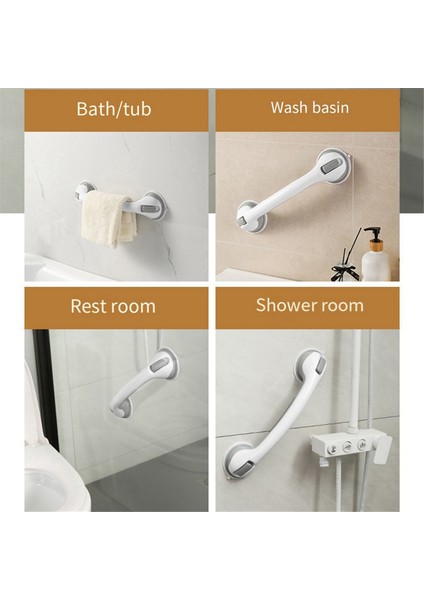 2 Delinmeyen Büyük Vantuzlu Korkuluk Banyo Tuvalet Cam Kapı Kolları Yaşlı Güvenliği Kaymaz Korkuluklar (Yurt Dışından) indirimleri