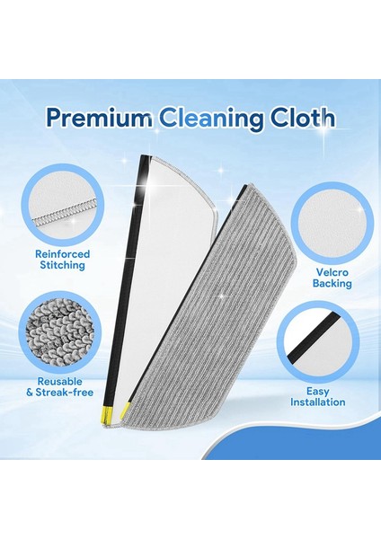 AV2800ZE RV2820YE Robot Süpürge Mikrofiber Paspas Pedi Için 12 Adet Vakumlu Paspas Pedi (Yurt Dışından) indirimleri