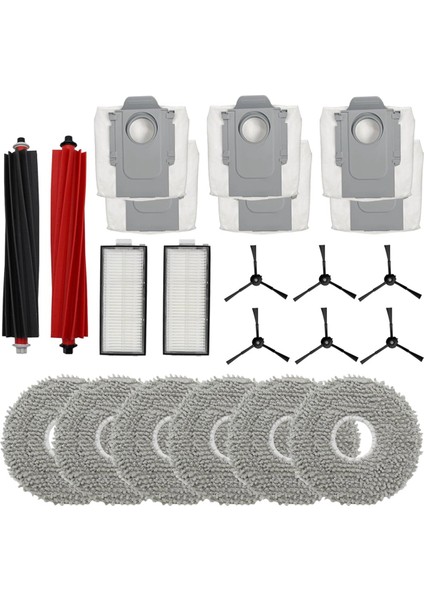 Qrevo Master Robot Süpürge Ana Yan Fırça Hepa Filtre Paspas Bezi Toz Torbası Yedek Parçaları (Yurt Dışından)