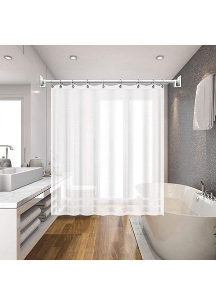 Duş Perdesi Çubuğu Tutucusu Için 2'li Paket Evrensel Akrilik Duvar Montaj Tutucu (Duş Perdesi Çubuğu Dahil Değildir) (Yurt Dışından) indirimleri