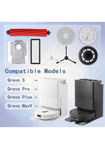 Qrevo S/qrevo Pro/qrevo Plus/qrevo Maxv Için Yedek Aksesuarlar, Ana Yan Fırça Hepa Filtreleri, Paspas Pedleri (Yurt Dışından) indirimleri