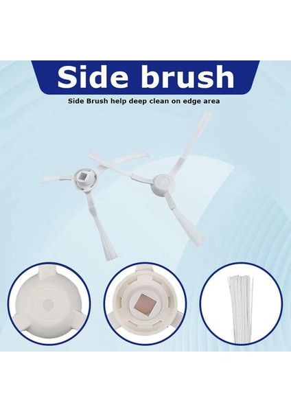 E10 B112 E12 E10C (3c Geliştirilmiş Sürüm) 3c Plus Elektrikli Süpürge Parçaları Için Ana Fırça Yan Fırça Paspas Bezi Filtresi (Yurt Dışından) fırsatları