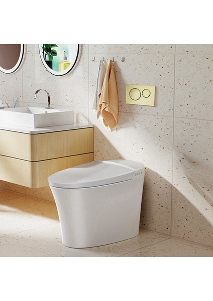 SIGMA20 Çift Rezervuarlı Lavabo Bataryası Modern Altın Estetik Çift Rezervuarlı Lavabo Bataryası Banyo Parçaları (Yurt Dışından) fırsatları