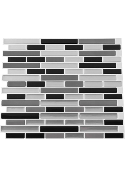 3D Duvar Çıkartmaları Tuğla Duvar Kağıdı Karo Mutfak Banyo Sıva Üstü Karo Karşıtı Ev Dekorasyonu 28X23,5 cm (Yurt Dışından)