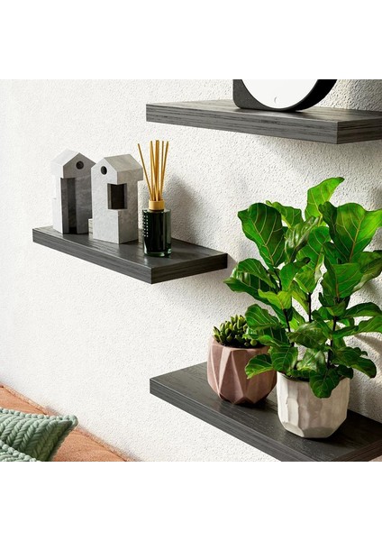 Duvara Monte Yüzen Raflar, Oda Dekoru/depolama/sergileme Için 16 Inç Ahşap Duvar Rafı, Yatak Odası, Banyo, Oturma Odası, Mutfak, B (Yurt Dışından) fırsatları