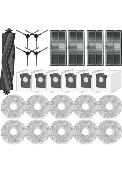 E30 Ultra Robot Süpürge Ana Yan Fırça Hepa Filtre Paspas Bezi Parça Aksesuarları (Yurt Dışından) fiyatları