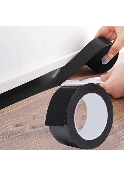 3 Rulo Silikon Bant, Su Geçirmez Kendinden Yapışkanlı, Tuvalet, Banyo, Lavabo, Küvet, Zemin ve Duvar Kenarı Için Silikon Bantlar Siyah (Yurt Dışından) indirimleri