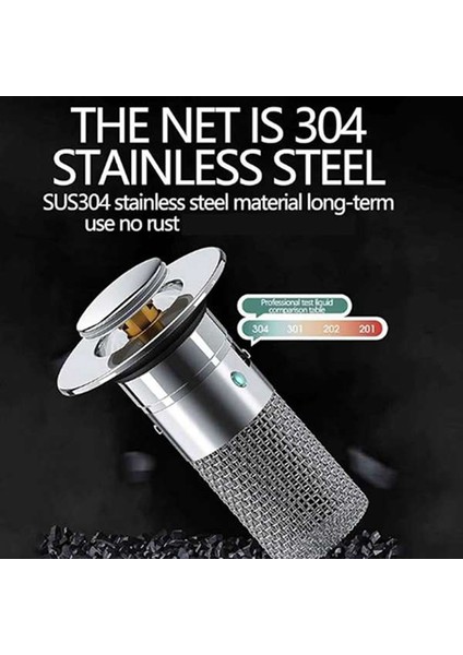 Banyo Lavabo Gideri Süzgeci Saç Toplayıcı, Banyo Lavabo Gideri Saç Toplayıcı - Yukarı Drenaj Tıkacı (2 Adet) (Yurt Dışından) fiyatları