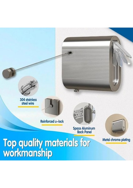 Geri Çekilebilir Çamaşır Askısı Iç Mekan, Sarkmayan Dış Mekan Çamaşır Askısı Geri Çekilebilir, 4,2 M Çamaşır Kurutma Çamaşır Askısı (Yurt Dışından) fiyatları