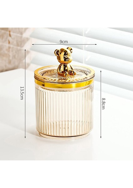 Pamuklu Çubuk Saklama Akrilik Saklama Kutusu Sevimli Ayı Pamuklu Çubuk Tutucu Makyaj Düzenleyici Pamuklu Çubuk Kutusu Yeşil (Yurt Dışından) modelleri