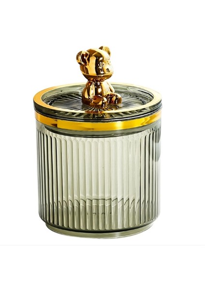 Pamuklu Çubuk Saklama Akrilik Saklama Kutusu Sevimli Ayı Pamuklu Çubuk Tutucu Makyaj Düzenleyici Pamuklu Çubuk Kutusu Yeşil (Yurt Dışından) fırsatları